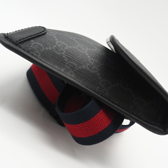 GUCCI GG Supreme PVC and Leather Body Bag 598113, available in black, gray, n... - Picture 7 of 11